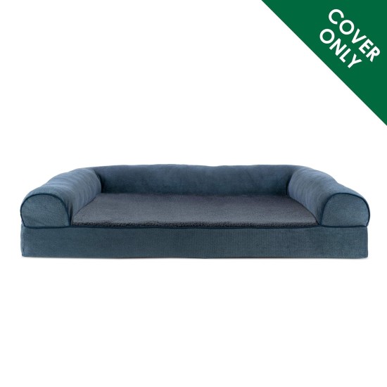 Furhaven Replacement Dog Bed Cover, Comfortable Couch, Plush and Decor, Sofa Style, Machine Washable, Diamond Grey, Jumbo (XL) Furhaven Replacement Dog Bed Cover, Comfortable Couch, Plush and Decor, Sofa Style, Machine Washable, Diamond Grey, Jumbo (XL)
