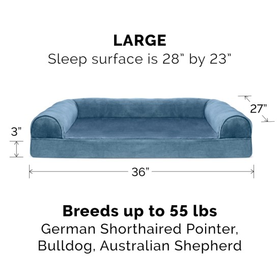 Furhaven Replacement Dog Bed Cover, Comfortable Couch, Plush and Decor, Sofa Style, Machine Washable, Diamond Grey, Jumbo (XL) Furhaven Replacement Dog Bed Cover, Comfortable Couch, Plush and Decor, Sofa Style, Machine Washable, Diamond Grey, Jumbo (XL)