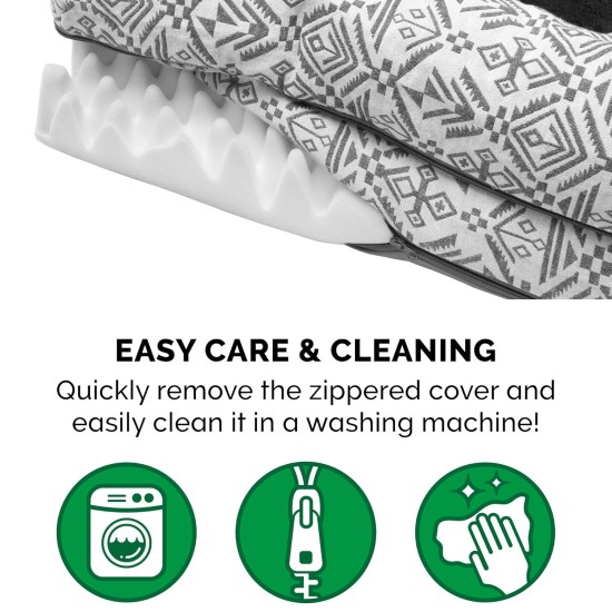 Furhaven Replacement Dog Bed Cover, Comfortable Couch, Plush and Decor, Sofa Style, Machine Washable, Diamond Grey, Jumbo (XL) Furhaven Replacement Dog Bed Cover, Comfortable Couch, Plush and Decor, Sofa Style, Machine Washable, Diamond Grey, Jumbo (XL)