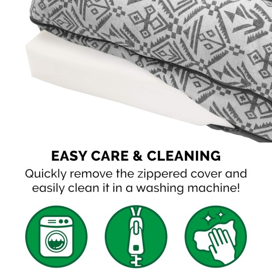 Furhaven Replacement Dog Bed Cover, Comfortable Couch, Plush and Decor, Sofa Style, Machine Washable, Diamond Grey, Jumbo (XL) Furhaven Replacement Dog Bed Cover, Comfortable Couch, Plush and Decor, Sofa Style, Machine Washable, Diamond Grey, Jumbo (XL)