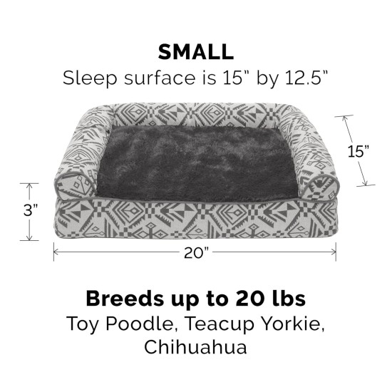 Furhaven Replacement Dog Bed Cover, Comfortable Couch, Plush and Decor, Sofa Style, Machine Washable, Diamond Grey, Jumbo (XL) Furhaven Replacement Dog Bed Cover, Comfortable Couch, Plush and Decor, Sofa Style, Machine Washable, Diamond Grey, Jumbo (XL)