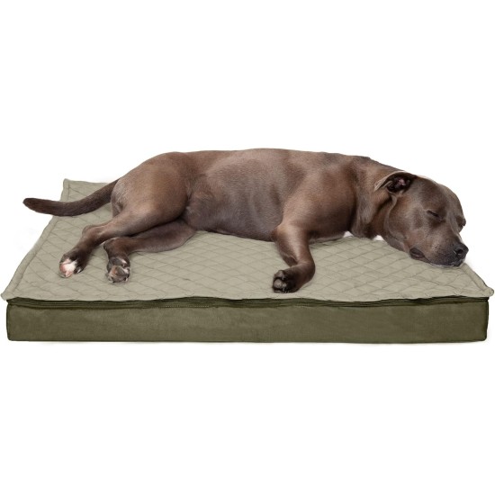 Furhaven Replacement Dog Bed Cover Water Resistant Indoor Outdoor Logo Print Maroon Large Furhaven Replacement Dog Bed Cover Water Resistant Indoor Outdoor Logo Print Maroon Large