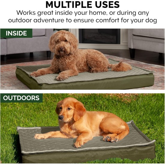 Furhaven Replacement Dog Bed Cover Water Resistant Indoor Outdoor Logo Print Maroon Large Furhaven Replacement Dog Bed Cover Water Resistant Indoor Outdoor Logo Print Maroon Large