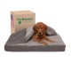Furhaven Replacement Two Tone Faux Fur Suede L Shape Dog Bed Cover Machine Washable Stone Grey Medium Furhaven Replacement Two Tone Faux Fur Suede L Shape Dog Bed Cover Machine Washable Stone Grey Medium