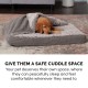 Furhaven Replacement Two Tone Faux Fur Suede L Shape Dog Bed Cover Machine Washable Stone Grey Medium Furhaven Replacement Two Tone Faux Fur Suede L Shape Dog Bed Cover Machine Washable Stone Grey Medium