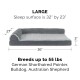 Furhaven Replacement Two Tone Faux Fur Suede L Shape Dog Bed Cover Machine Washable Stone Grey Medium Furhaven Replacement Two Tone Faux Fur Suede L Shape Dog Bed Cover Machine Washable Stone Grey Medium