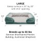 Furhaven Replacement Two Tone Faux Fur Suede L Shape Dog Bed Cover Machine Washable Stone Grey Medium Furhaven Replacement Two Tone Faux Fur Suede L Shape Dog Bed Cover Machine Washable Stone Grey Medium