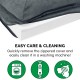 Furhaven Replacement Two Tone Faux Fur Suede L Shape Dog Bed Cover Machine Washable Stone Grey Medium Furhaven Replacement Two Tone Faux Fur Suede L Shape Dog Bed Cover Machine Washable Stone Grey Medium