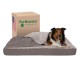 Furhaven Replacement Two Tone Faux Fur Suede L Shape Dog Bed Cover Machine Washable Stone Grey Medium Furhaven Replacement Two Tone Faux Fur Suede L Shape Dog Bed Cover Machine Washable Stone Grey Medium