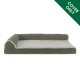 Furhaven Replacement Two Tone Faux Fur Suede L Shape Dog Bed Cover Machine Washable Stone Grey Medium Furhaven Replacement Two Tone Faux Fur Suede L Shape Dog Bed Cover Machine Washable Stone Grey Medium