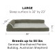 Furhaven Replacement Two Tone Faux Fur Suede L Shape Dog Bed Cover Machine Washable Stone Grey Medium Furhaven Replacement Two Tone Faux Fur Suede L Shape Dog Bed Cover Machine Washable Stone Grey Medium