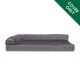 Furhaven Replacement Two Tone Faux Fur Suede L Shape Dog Bed Cover Machine Washable Stone Grey Medium Furhaven Replacement Two Tone Faux Fur Suede L Shape Dog Bed Cover Machine Washable Stone Grey Medium
