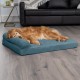 Furhaven Replacement Two Tone Faux Fur Suede L Shape Dog Bed Cover Machine Washable Stone Grey Medium Furhaven Replacement Two Tone Faux Fur Suede L Shape Dog Bed Cover Machine Washable Stone Grey Medium