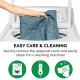 Furhaven Replacement Two Tone Faux Fur Suede L Shape Dog Bed Cover Machine Washable Stone Grey Medium Furhaven Replacement Two Tone Faux Fur Suede L Shape Dog Bed Cover Machine Washable Stone Grey Medium