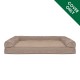 Furhaven Replacement Two Tone Faux Fur Suede L Shape Dog Bed Cover Machine Washable Stone Grey Medium Furhaven Replacement Two Tone Faux Fur Suede L Shape Dog Bed Cover Machine Washable Stone Grey Medium