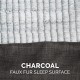 Furhaven Replacement Two Tone Faux Fur Suede L Shape Dog Bed Cover Machine Washable Stone Grey Medium Furhaven Replacement Two Tone Faux Fur Suede L Shape Dog Bed Cover Machine Washable Stone Grey Medium