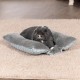 Furhaven Replacement Two Tone Faux Fur Suede L Shape Dog Bed Cover Machine Washable Stone Grey Medium Furhaven Replacement Two Tone Faux Fur Suede L Shape Dog Bed Cover Machine Washable Stone Grey Medium