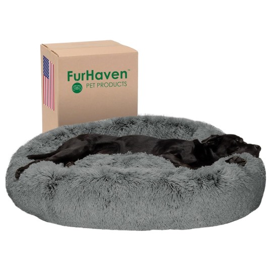 Furhaven Replacement Two Tone Faux Fur Suede L Shape Dog Bed Cover Machine Washable Stone Grey Medium Furhaven Replacement Two Tone Faux Fur Suede L Shape Dog Bed Cover Machine Washable Stone Grey Medium