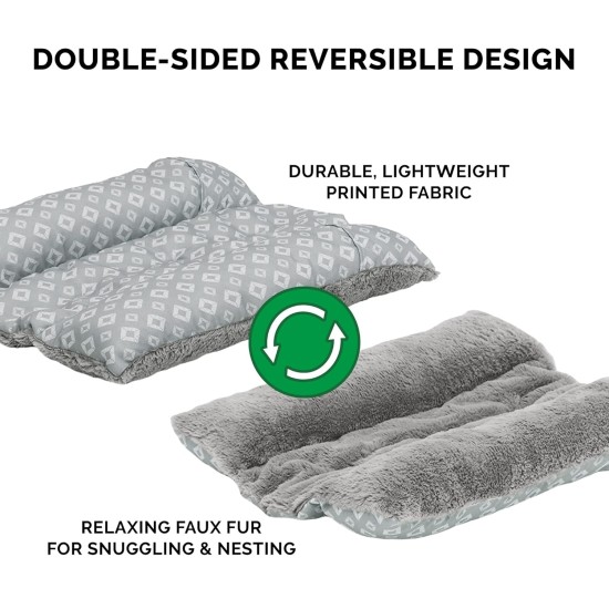 Furhaven Replacement Two Tone Faux Fur Suede L Shape Dog Bed Cover Machine Washable Stone Grey Medium Furhaven Replacement Two Tone Faux Fur Suede L Shape Dog Bed Cover Machine Washable Stone Grey Medium