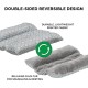 Furhaven Replacement Two Tone Faux Fur Suede L Shape Dog Bed Cover Machine Washable Stone Grey Medium Furhaven Replacement Two Tone Faux Fur Suede L Shape Dog Bed Cover Machine Washable Stone Grey Medium
