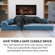 Furhaven Replacement Two Tone Faux Fur Suede L Shape Dog Bed Cover Machine Washable Stone Grey Medium Furhaven Replacement Two Tone Faux Fur Suede L Shape Dog Bed Cover Machine Washable Stone Grey Medium