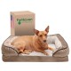 Furhaven Replacement Two Tone Faux Fur Suede L Shape Dog Bed Cover Machine Washable Stone Grey Medium Furhaven Replacement Two Tone Faux Fur Suede L Shape Dog Bed Cover Machine Washable Stone Grey Medium