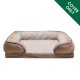 Furhaven Replacement Two Tone Faux Fur Suede L Shape Dog Bed Cover Machine Washable Stone Grey Medium Furhaven Replacement Two Tone Faux Fur Suede L Shape Dog Bed Cover Machine Washable Stone Grey Medium