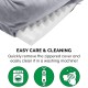 Furhaven Replacement Two Tone Faux Fur Suede L Shape Dog Bed Cover Machine Washable Stone Grey Medium Furhaven Replacement Two Tone Faux Fur Suede L Shape Dog Bed Cover Machine Washable Stone Grey Medium