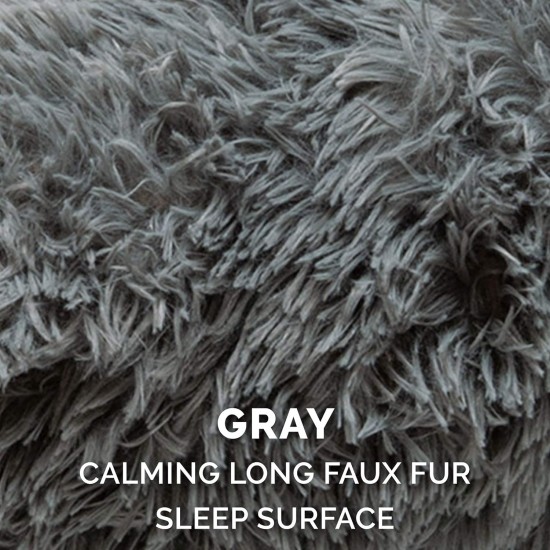 Furhaven Replacement Two Tone Faux Fur Suede L Shape Dog Bed Cover Machine Washable Stone Grey Medium Furhaven Replacement Two Tone Faux Fur Suede L Shape Dog Bed Cover Machine Washable Stone Grey Medium