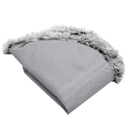 Furhaven Replacement Two Tone Faux Fur Suede L Shape Dog Bed Cover Machine Washable Stone Grey Medium Furhaven Replacement Two Tone Faux Fur Suede L Shape Dog Bed Cover Machine Washable Stone Grey Medium