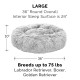Furhaven Replacement Two Tone Faux Fur Suede L Shape Dog Bed Cover Machine Washable Stone Grey Medium Furhaven Replacement Two Tone Faux Fur Suede L Shape Dog Bed Cover Machine Washable Stone Grey Medium