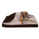 Furhaven Replacement Two Tone Faux Fur Suede L Shape Dog Bed Cover Machine Washable Stone Grey Medium Furhaven Replacement Two Tone Faux Fur Suede L Shape Dog Bed Cover Machine Washable Stone Grey Medium