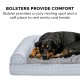 Furhaven Replacement Two Tone Faux Fur Suede L Shape Dog Bed Cover Machine Washable Stone Grey Medium Furhaven Replacement Two Tone Faux Fur Suede L Shape Dog Bed Cover Machine Washable Stone Grey Medium