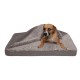 Furhaven Replacement Two Tone Faux Fur Suede L Shape Dog Bed Cover Machine Washable Stone Grey Medium Furhaven Replacement Two Tone Faux Fur Suede L Shape Dog Bed Cover Machine Washable Stone Grey Medium