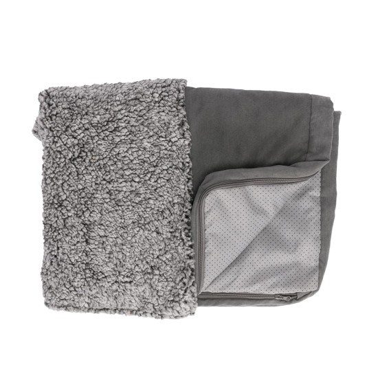 Furhaven Replacement Two Tone Faux Fur Suede L Shape Dog Bed Cover Machine Washable Stone Grey Medium Furhaven Replacement Two Tone Faux Fur Suede L Shape Dog Bed Cover Machine Washable Stone Grey Medium