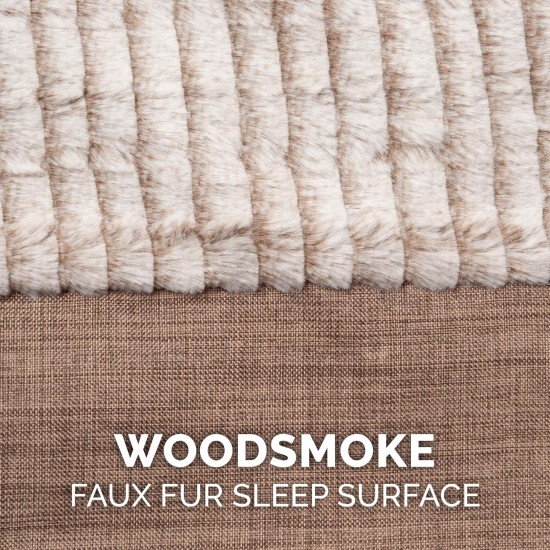 Furhaven Replacement Two Tone Faux Fur Suede L Shape Dog Bed Cover Machine Washable Stone Grey Medium Furhaven Replacement Two Tone Faux Fur Suede L Shape Dog Bed Cover Machine Washable Stone Grey Medium