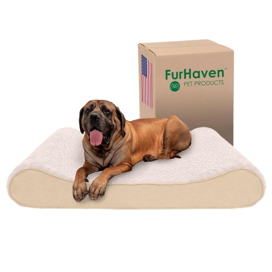 Furhaven Replacement Two Tone Faux Fur Suede L Shape Dog Bed Cover Machine Washable Stone Grey Medium Furhaven Replacement Two Tone Faux Fur Suede L Shape Dog Bed Cover Machine Washable Stone Grey Medium