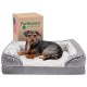 Furhaven Replacement Two Tone Faux Fur Suede L Shape Dog Bed Cover Machine Washable Stone Grey Medium Furhaven Replacement Two Tone Faux Fur Suede L Shape Dog Bed Cover Machine Washable Stone Grey Medium