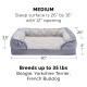 Furhaven Replacement Two Tone Faux Fur Suede L Shape Dog Bed Cover Machine Washable Stone Grey Medium Furhaven Replacement Two Tone Faux Fur Suede L Shape Dog Bed Cover Machine Washable Stone Grey Medium