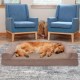 Furhaven Replacement Two Tone Faux Fur Suede L Shape Dog Bed Cover Machine Washable Stone Grey Medium Furhaven Replacement Two Tone Faux Fur Suede L Shape Dog Bed Cover Machine Washable Stone Grey Medium