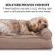 Furhaven Replacement Two Tone Faux Fur Suede L Shape Dog Bed Cover Machine Washable Stone Grey Medium Furhaven Replacement Two Tone Faux Fur Suede L Shape Dog Bed Cover Machine Washable Stone Grey Medium