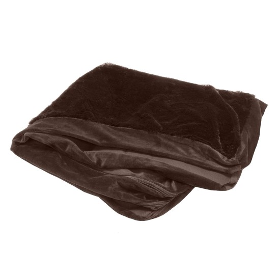 Furhaven Replacement Two Tone Faux Fur Suede L Shape Dog Bed Cover Machine Washable Stone Grey Medium Furhaven Replacement Two Tone Faux Fur Suede L Shape Dog Bed Cover Machine Washable Stone Grey Medium