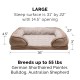 Furhaven Replacement Two Tone Faux Fur Suede L Shape Dog Bed Cover Machine Washable Stone Grey Medium Furhaven Replacement Two Tone Faux Fur Suede L Shape Dog Bed Cover Machine Washable Stone Grey Medium