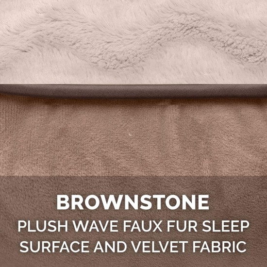 Furhaven Replacement Two Tone Faux Fur Suede L Shape Dog Bed Cover Machine Washable Stone Grey Medium Furhaven Replacement Two Tone Faux Fur Suede L Shape Dog Bed Cover Machine Washable Stone Grey Medium
