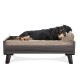 Furhaven Replacement Two Tone Faux Fur Suede L Shape Dog Bed Cover Machine Washable Stone Grey Medium Furhaven Replacement Two Tone Faux Fur Suede L Shape Dog Bed Cover Machine Washable Stone Grey Medium