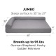 Furhaven Replacement Two Tone Faux Fur Suede L Shape Dog Bed Cover Machine Washable Stone Grey Medium Furhaven Replacement Two Tone Faux Fur Suede L Shape Dog Bed Cover Machine Washable Stone Grey Medium