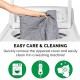 Furhaven Replacement Two Tone Faux Fur Suede L Shape Dog Bed Cover Machine Washable Stone Grey Medium Furhaven Replacement Two Tone Faux Fur Suede L Shape Dog Bed Cover Machine Washable Stone Grey Medium