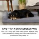 Furhaven Replacement Two Tone Faux Fur Suede L Shape Dog Bed Cover Machine Washable Stone Grey Medium Furhaven Replacement Two Tone Faux Fur Suede L Shape Dog Bed Cover Machine Washable Stone Grey Medium