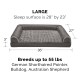 Furhaven Replacement Two Tone Faux Fur Suede L Shape Dog Bed Cover Machine Washable Stone Grey Medium Furhaven Replacement Two Tone Faux Fur Suede L Shape Dog Bed Cover Machine Washable Stone Grey Medium