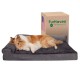 Furhaven Replacement Two Tone Faux Fur Suede L Shape Dog Bed Cover Machine Washable Stone Grey Medium Furhaven Replacement Two Tone Faux Fur Suede L Shape Dog Bed Cover Machine Washable Stone Grey Medium